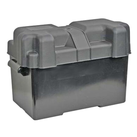 Aftermarket Battery Box 7024000 Plastic w Vented Lid Includes HoldDown Strap And Hardware SHA90-0044
